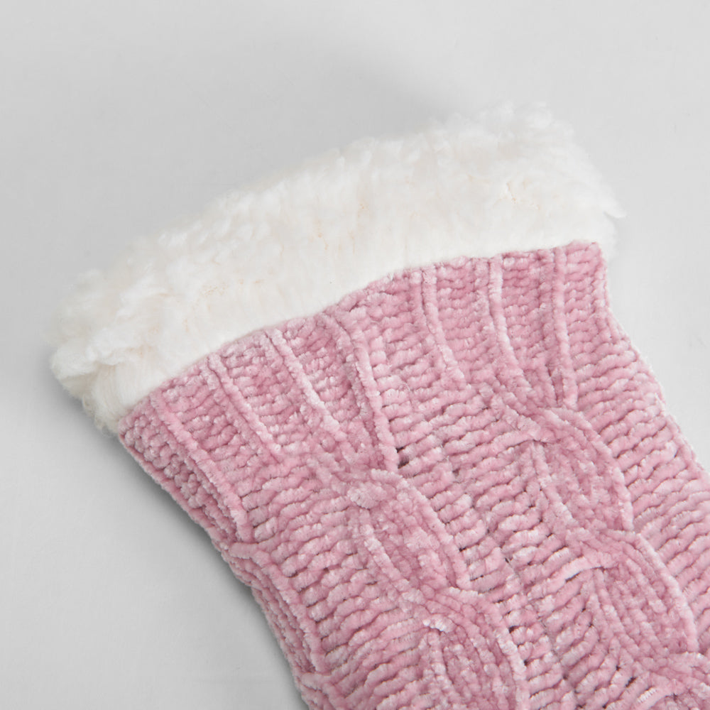 Calcetines antideslizantes forrados rosa