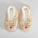 Slippers de mujer renos beige