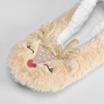 Slippers de mujer renos beige