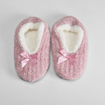 Slippers de mujer forradas rosa lazo