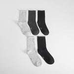 Pack 5x calcetines largos puño mujer