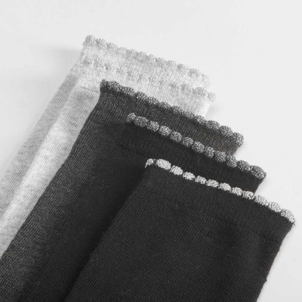Pack 5x calcetines largos puño mujer