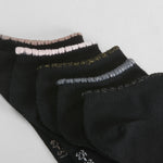 Pack 5x pares calcetines puño metalizado mujer