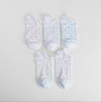 Pack 5x calcetines invisibles corazones mujer