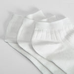 Pack 3x calcetines blancos canalé mujer