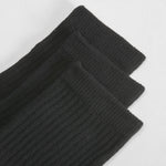Pack 3 calcetines tobilleros negros niños