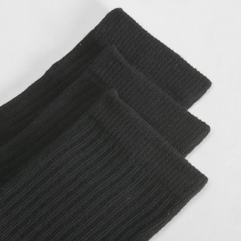 Pack 3 calcetines tobilleros negros niños