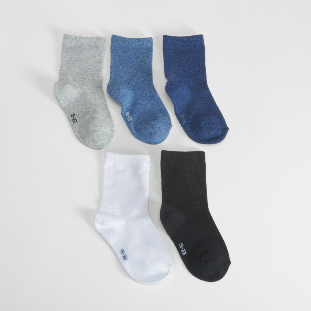 Pack x5 calcetines largos lisos colores bebé