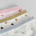 Pack de 3x braguitas con corazones niña