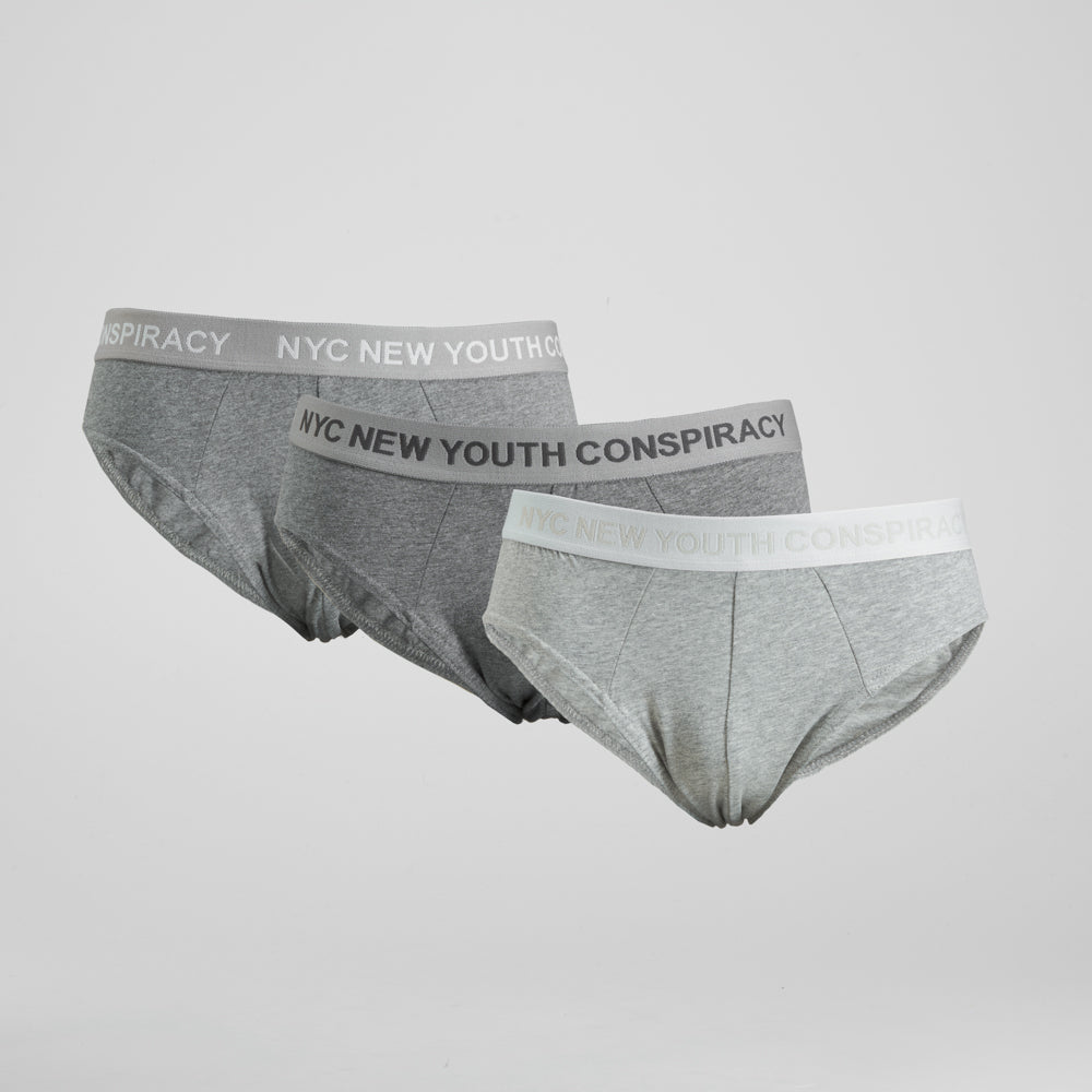 Pack x3 slips hombre multi gris