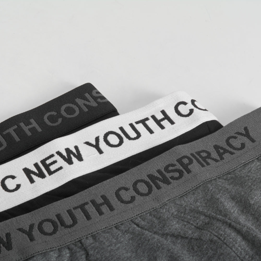 Pack 3x boxers hombre negro gris contraste
