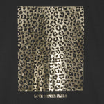 Camiseta manga corta leopardo mujer