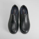 Deportivo slip on negro de piel COMFEET