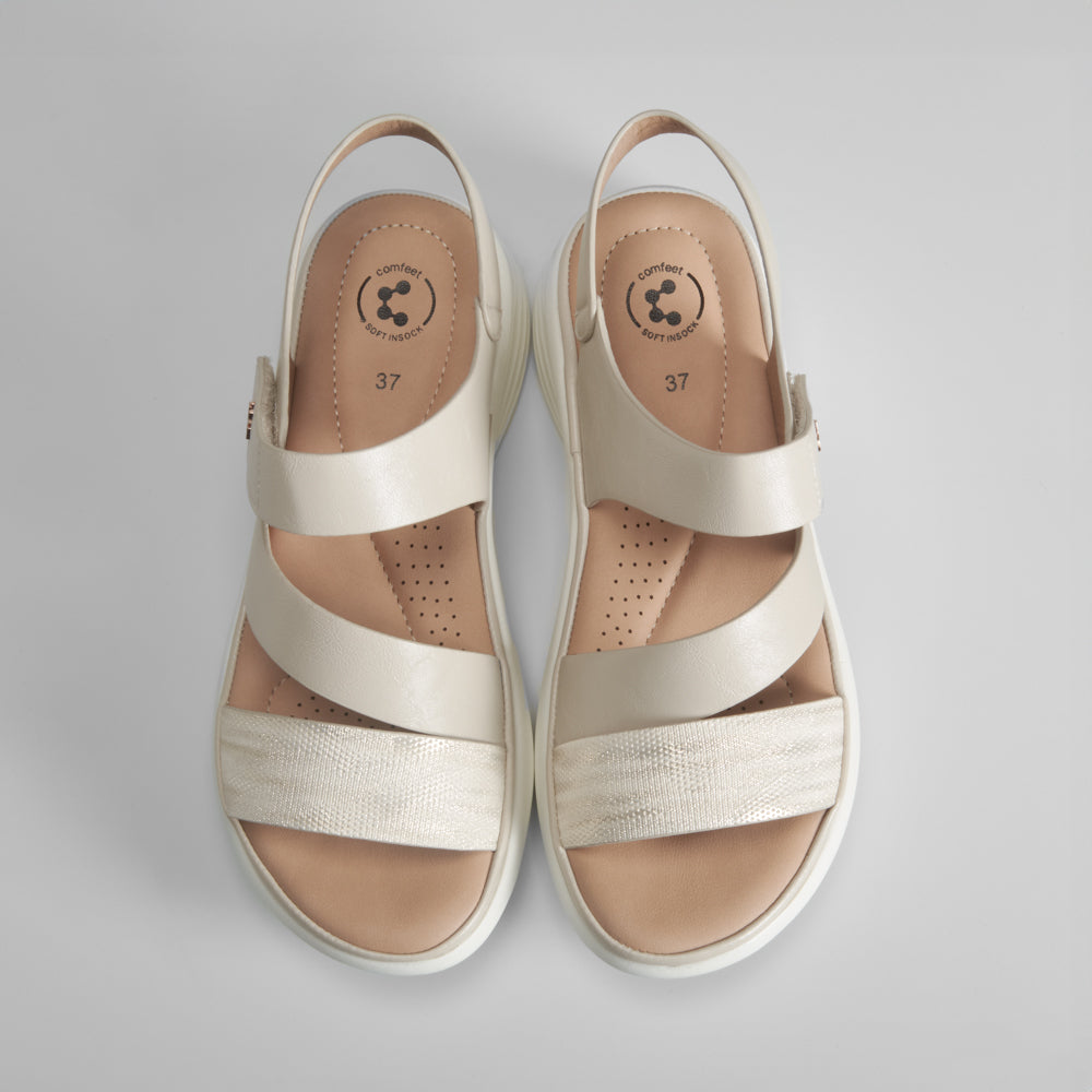 Sandalia plataforma velcro COMFEET