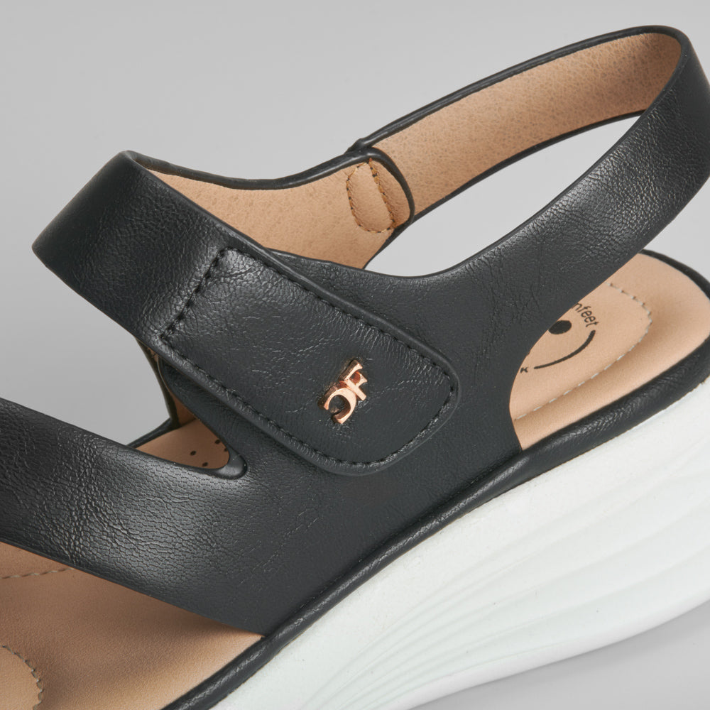 Sandalia plataforma velcro COMFEET