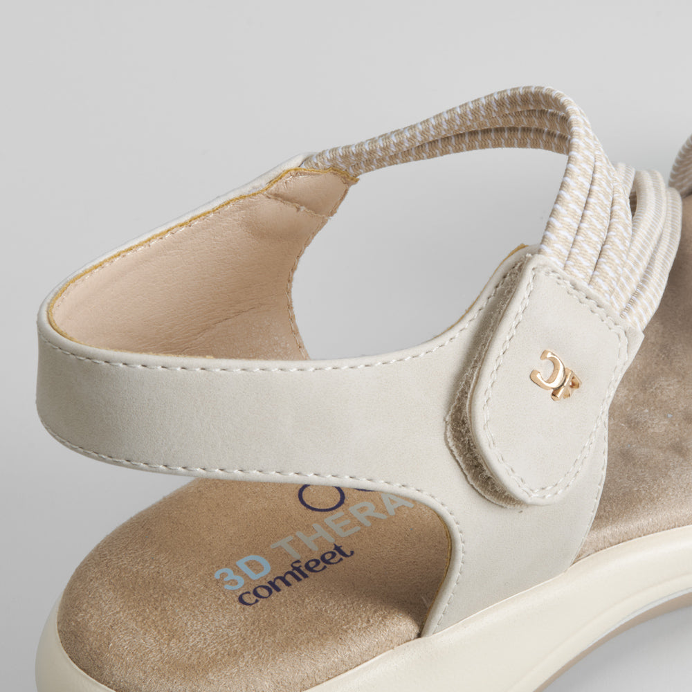 Sandalia sport velcros y elásticos COMFEET