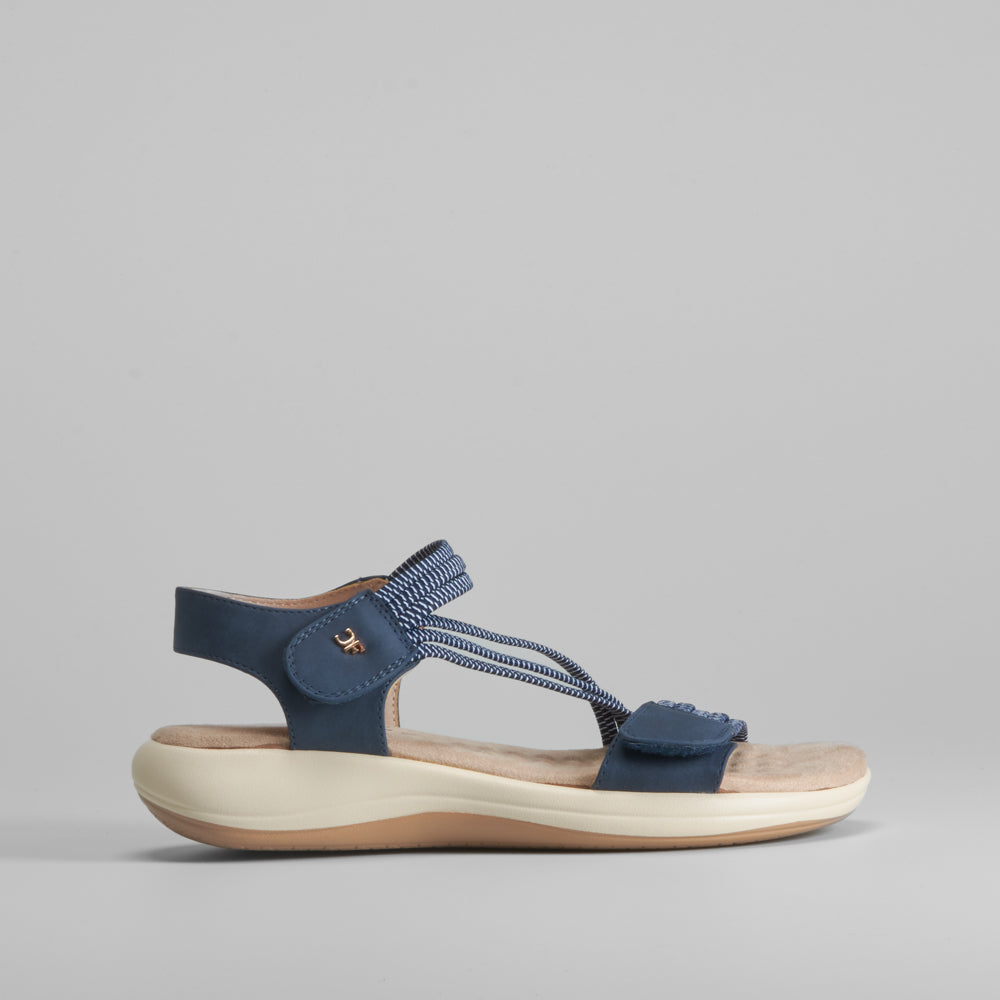 Sandalia sport velcros y elásticos COMFEET