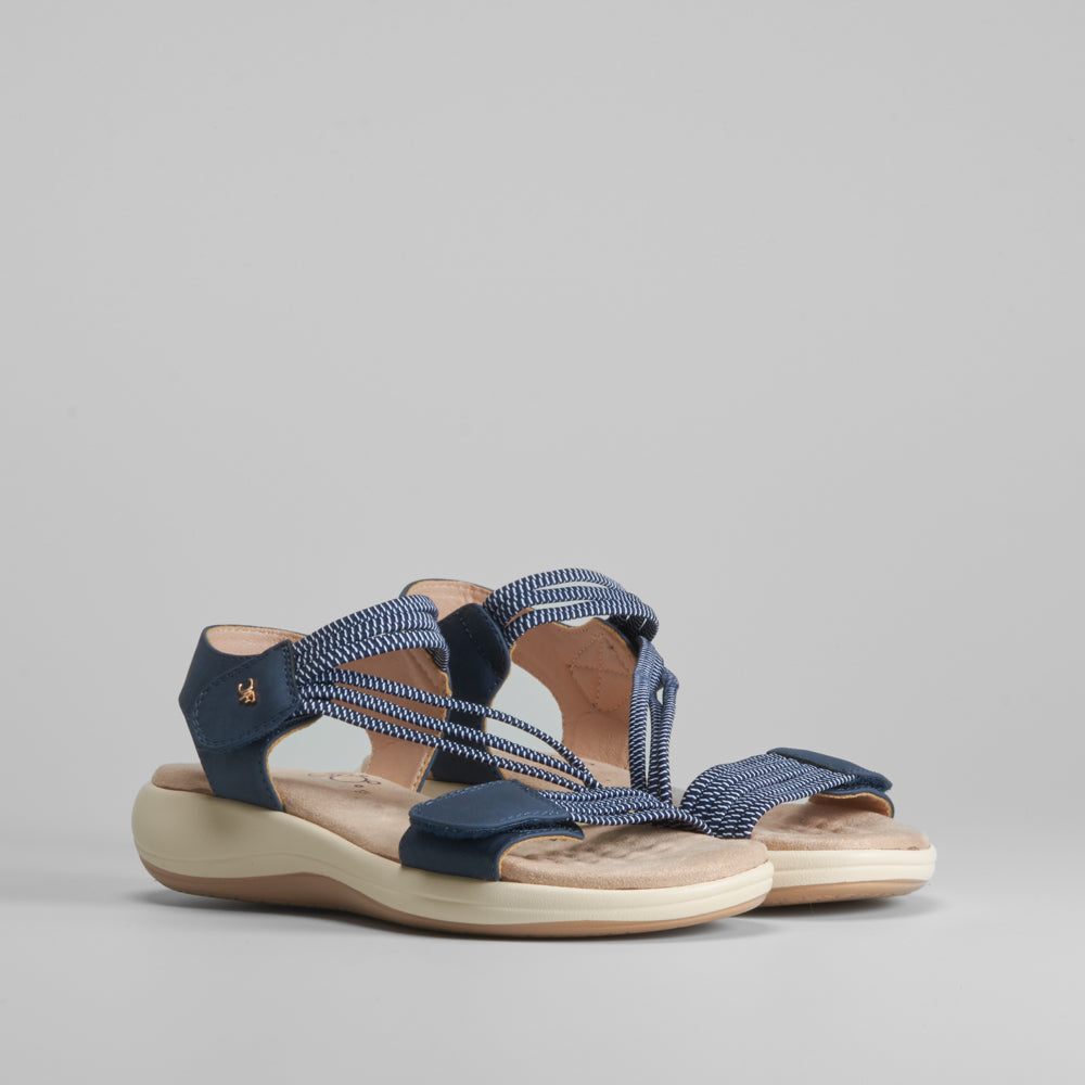 Sandalia sport velcros y elásticos COMFEET