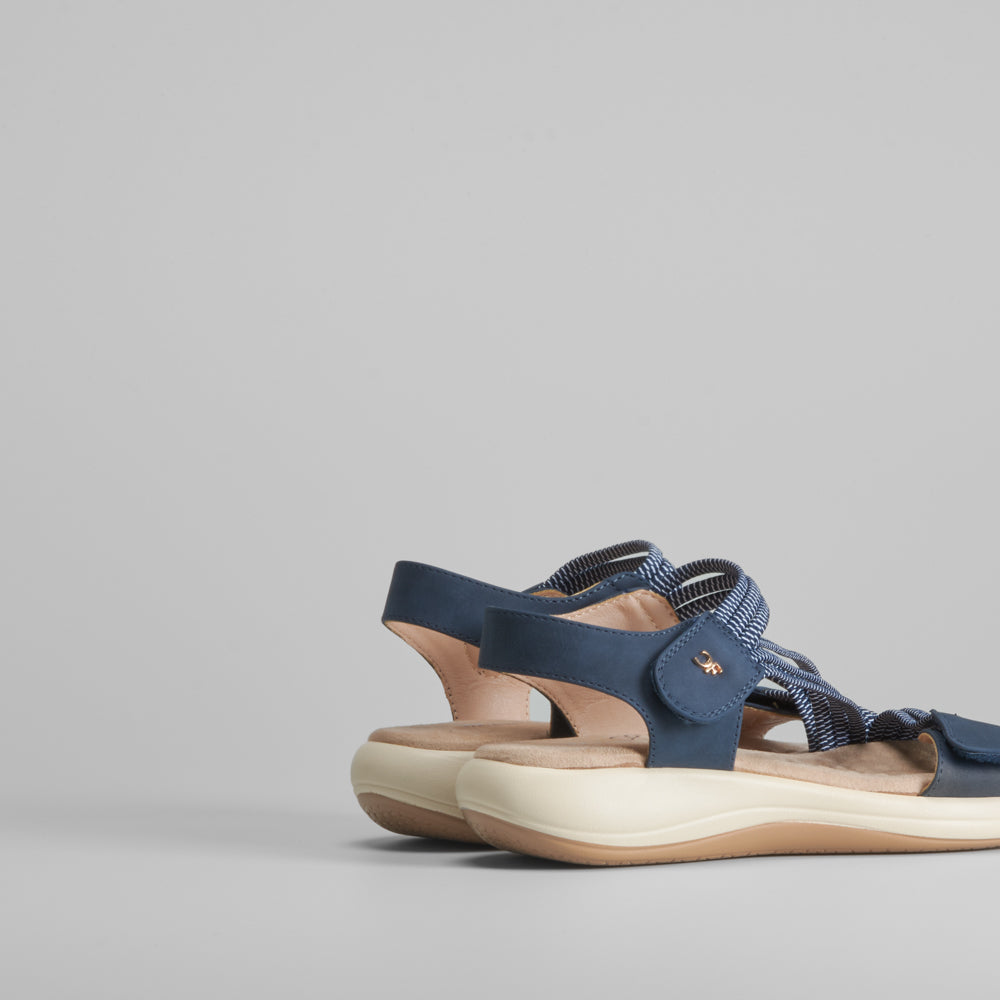 Sandalia sport velcros y elásticos COMFEET