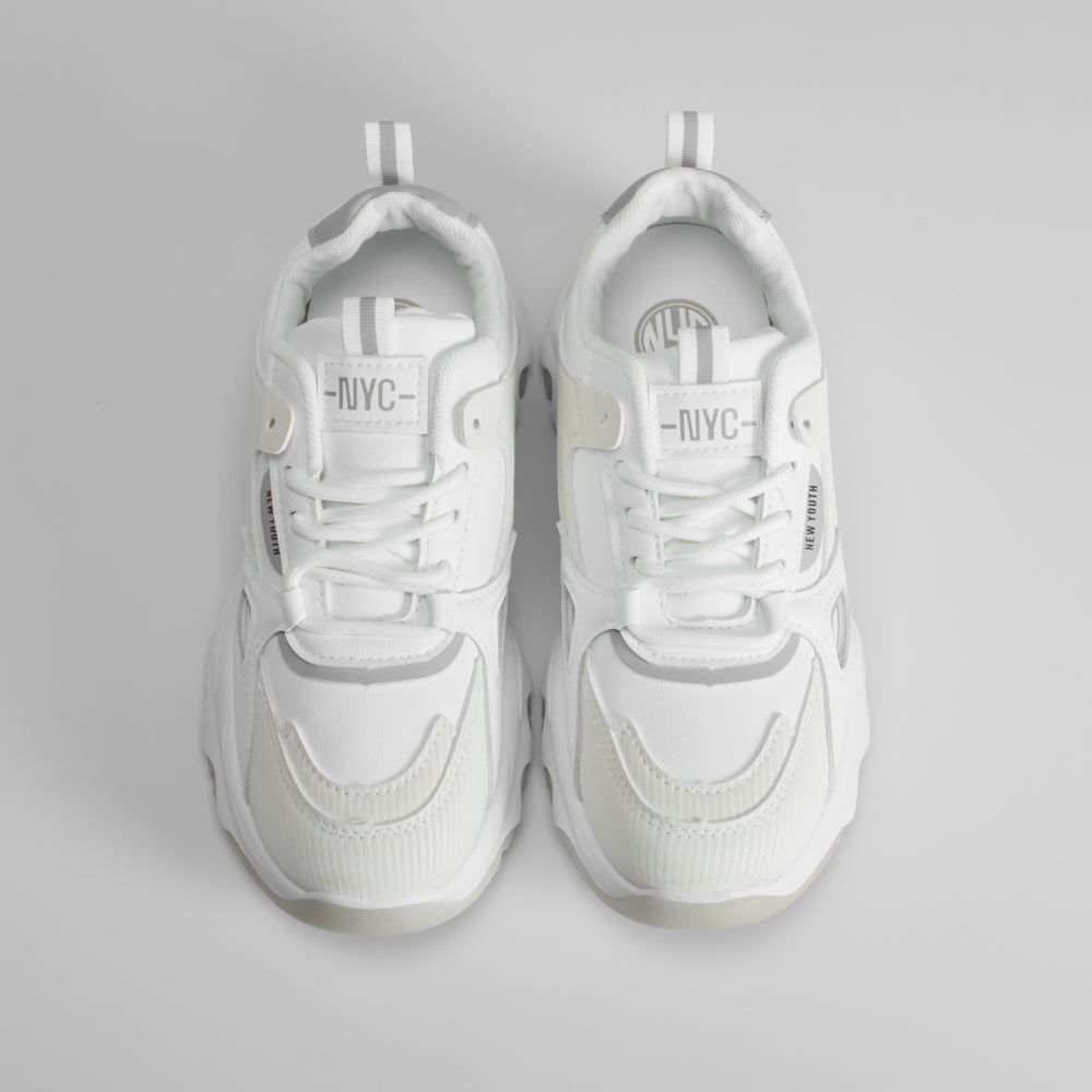 Deportiva plataforma chunky blanca NYC