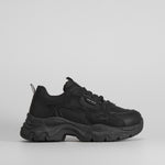 Deportiva plataforma chunky negra NYC