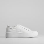 Zapatilla lona bordada plataforma NYC
