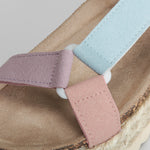 Sandalia bio con plataforma multicolor NYC