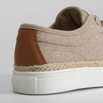 Blucher de lona beige SEVEN FIVE