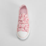 Zapatilla puntera lona flores rosa OH GIRL