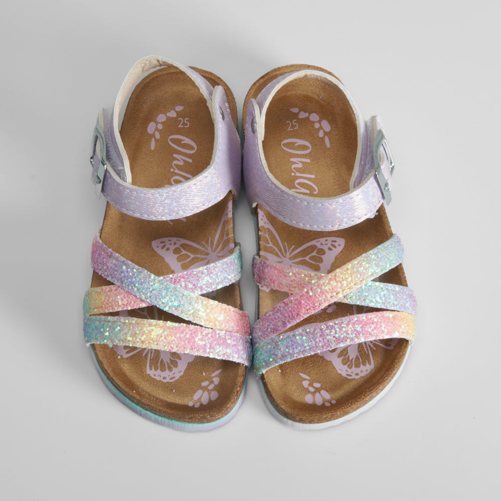 Sandalia bio glitter arcoíris OH GIRL