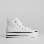 Zapatilla lona alta blanca plataforma OH GIRL