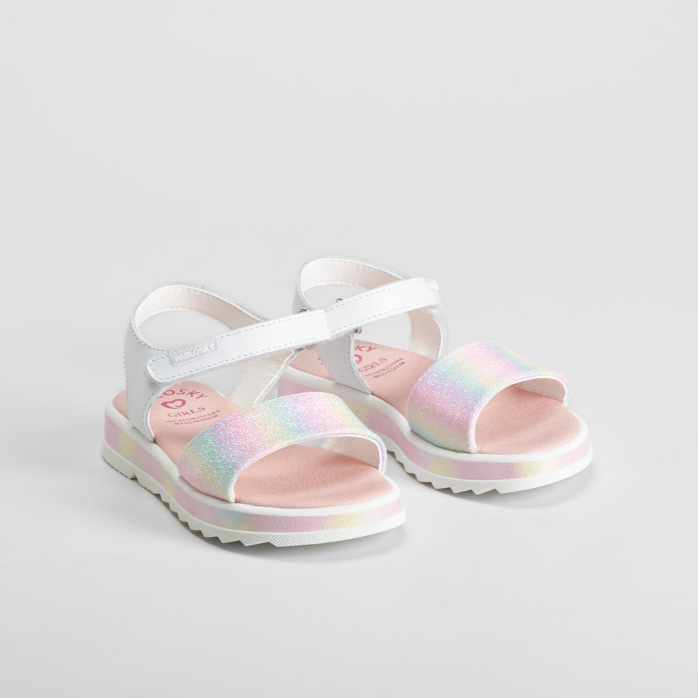Sandalia multicolor glitter PABLOSKY