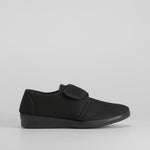 Zapatilla con velcro cómoda negro COMFEET