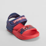 Sandalia playa velcro rojo azul SPIDERMAN