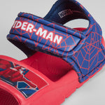 Sandalia playa velcro rojo azul SPIDERMAN