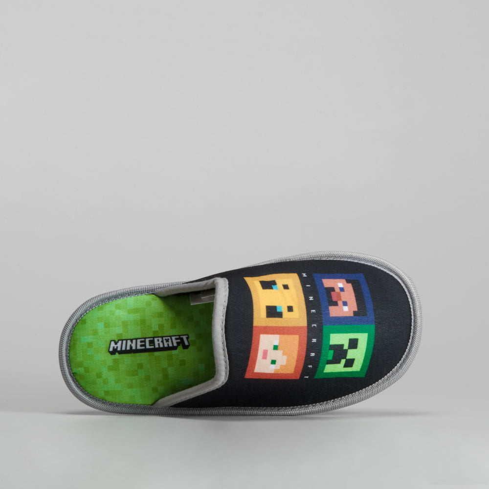 Zapatilla de casa destalonada MINECRAFT