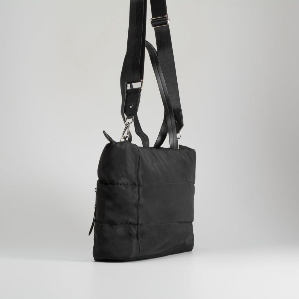Shopper acolchado con cremalleras NYC