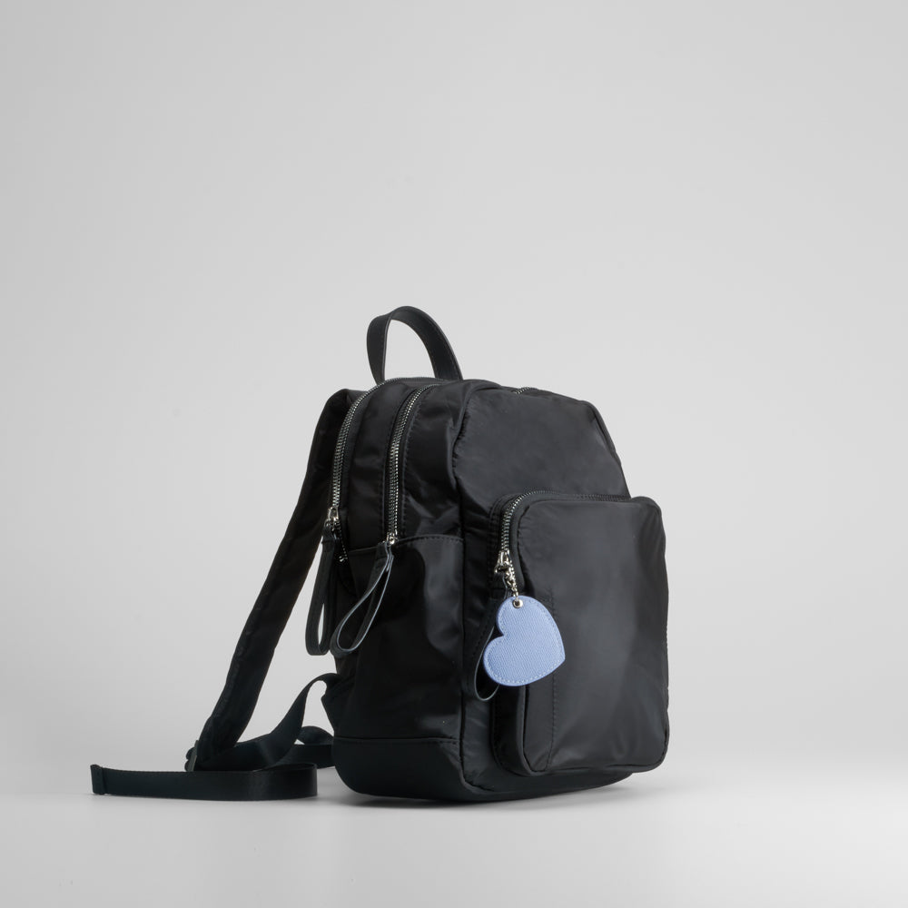 Mochila de nylon colgador negro NYC