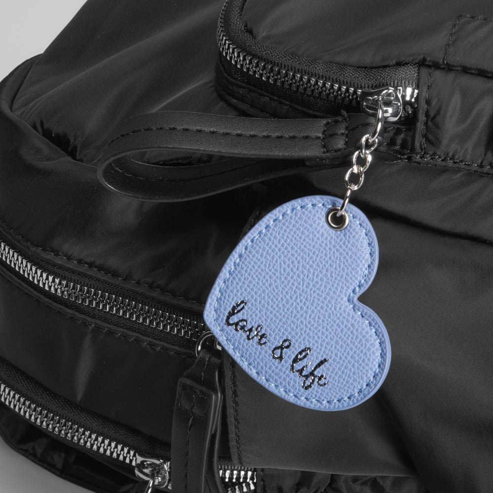 Mochila de nylon colgador negro NYC