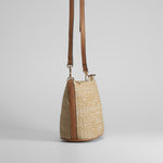 Bandolera rafia camel PICCOLA PIU