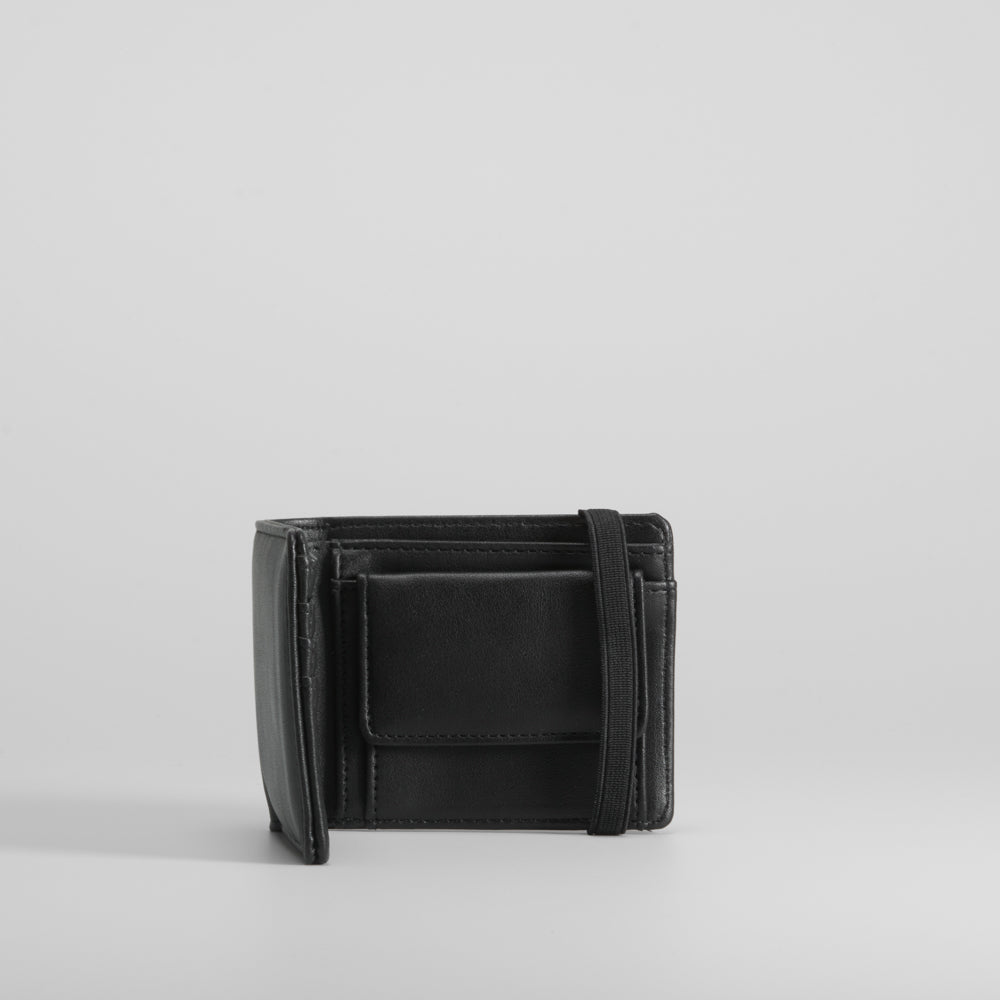 Cartera negra goma MR HANSEN