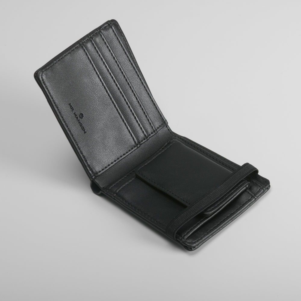 Cartera negra goma MR HANSEN