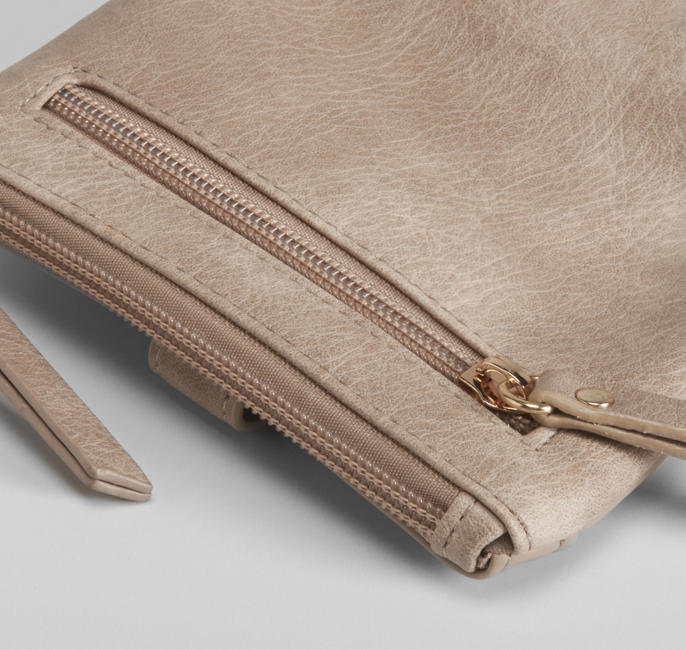 Monedero mandalas bordados camel SENDA ROAD