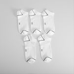 Pack 5x calcetines sport blancos de hombre
