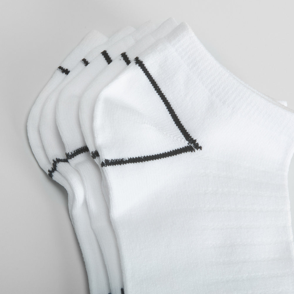 Pack 5x calcetines sport blancos de hombre