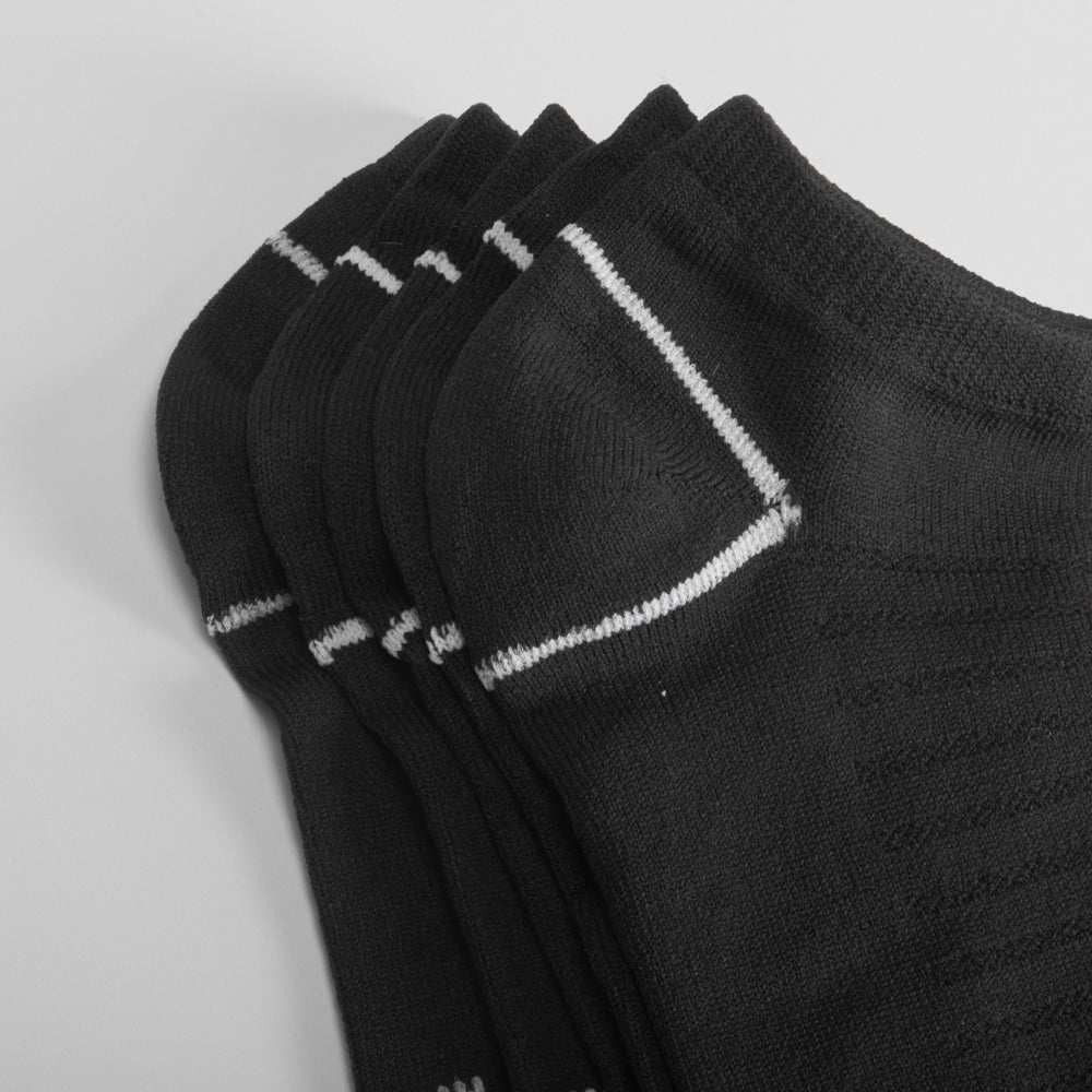 pack 5x calcetines sport negros de hombre