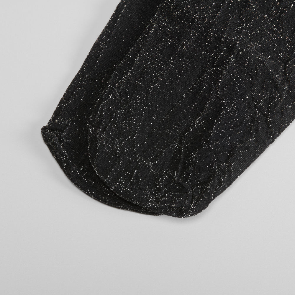 Media panty negra con brillos