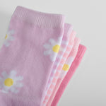 Pack 5x calcetines largos margaritas niña