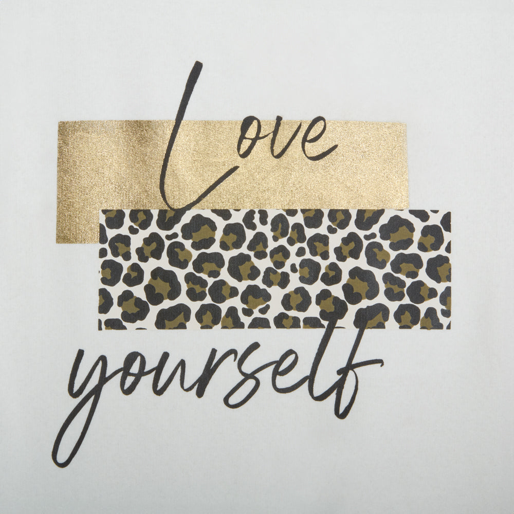 Sudadera blanca leopardo NYC