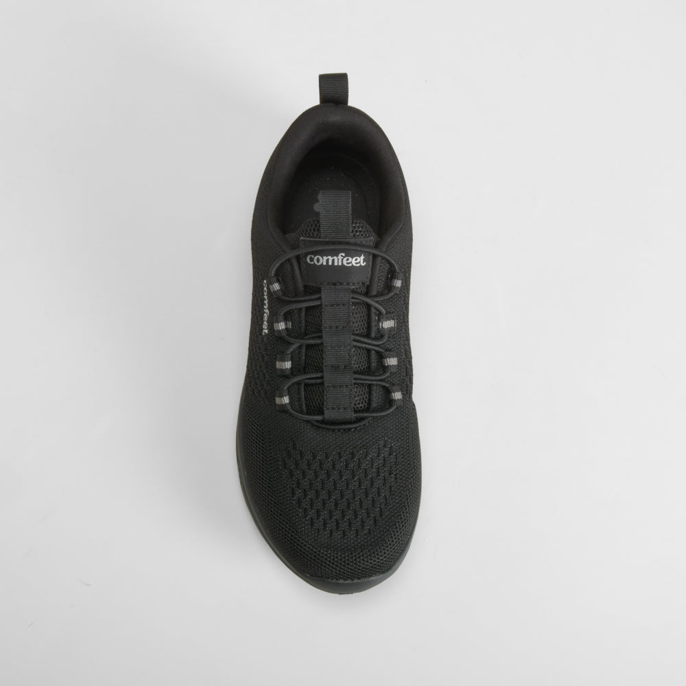 Deportiva walking elásticos negro COMFEET